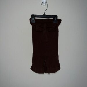 SKIMS SEAMLESS SCULPT STRAPLESS SHORTIE BODYSUIT COCOA SMALL NO S